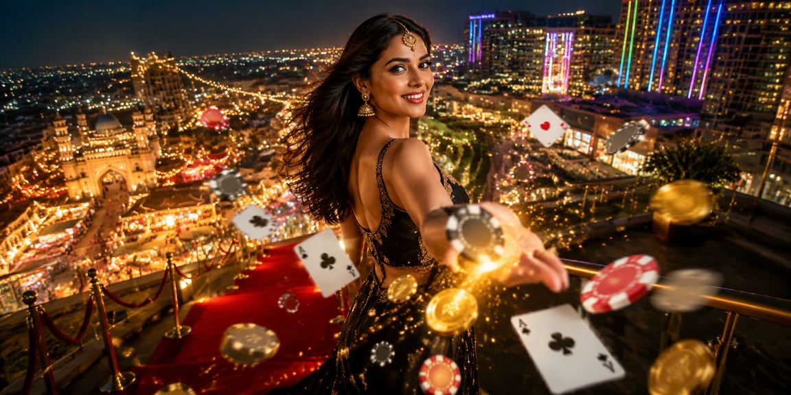 Young player enjoying Teen Patti on mobile in India